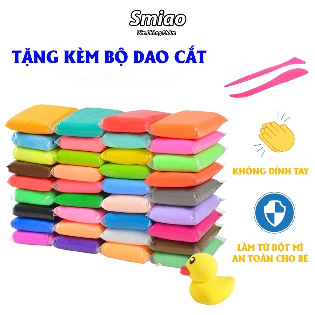 Đất nặn an toàn cho bé, đất sét tự khô nặn hình cao cấp siêu nhẹ cho trẻ làm butter slime trang trí