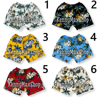 Quần Đi Biển - Trái Thơm Cây Dừa Trái Đào - Quần Đôi Nhóm Lớp Team Building Hoạ Tiết Trái Cây Lá Cây Hawaii