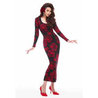 Đầm len ôm dệt kim Sixdo duy nhất 1c size M