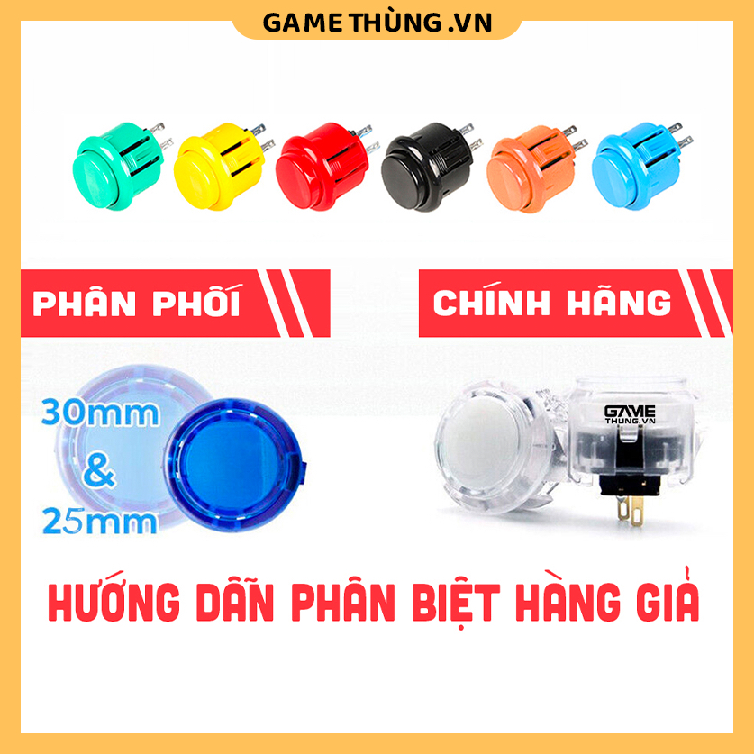 [Gamethung.vn] Nút Game Thùng Pandora's Box (Ø25 - Ø30)