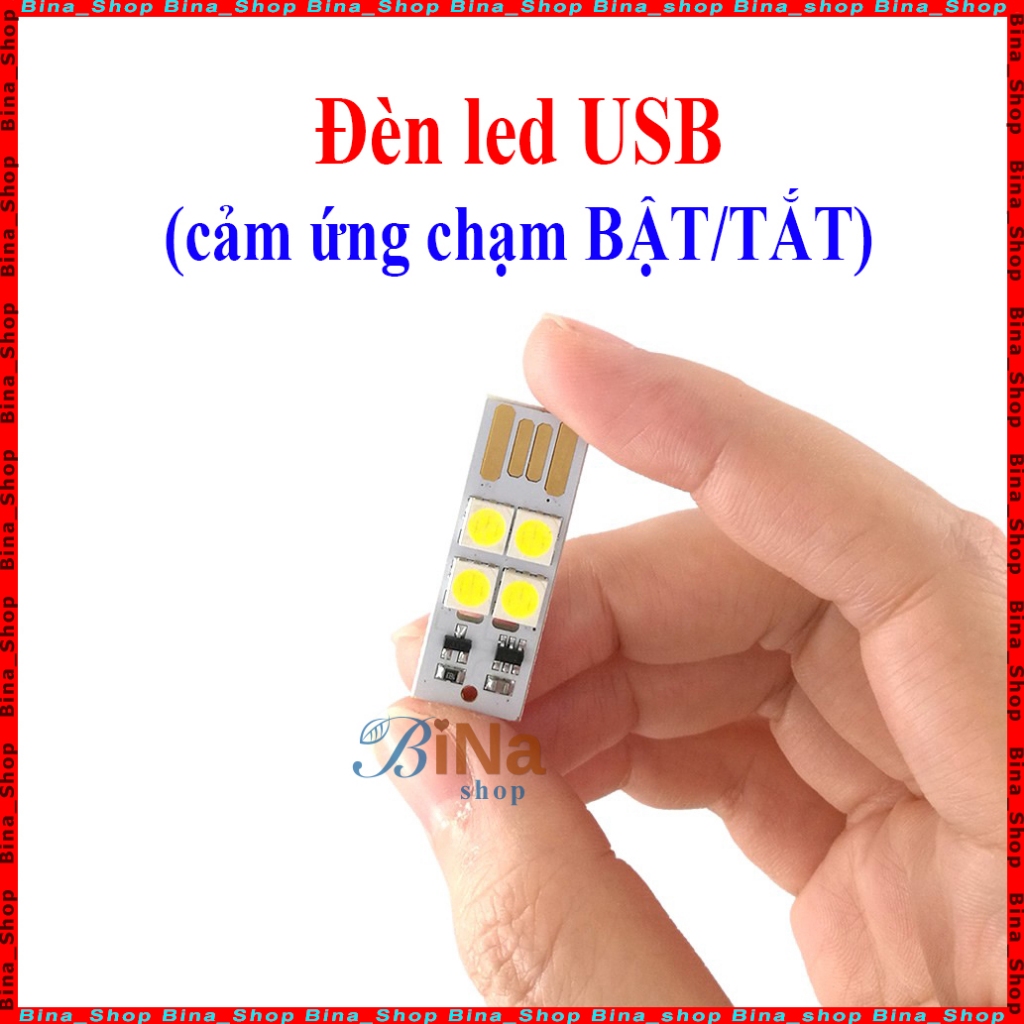 Đèn Led USB 5V cảm ứng chạm tắt mở