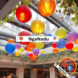 Đèn lồng Vải Lụa chống nước giá rẻ trang trí Tết Trung Thu,lễ hội,quán cà phê,nhà Chùa,trường học,mầm non,khu du lịch