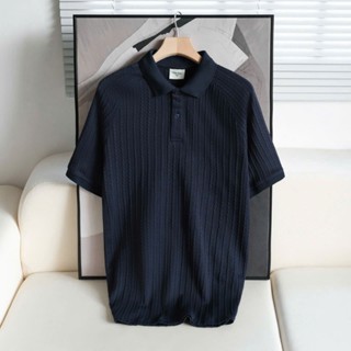 Áo Polo dệt kim OTIS STAR, sớ vải len thừng, phối Raglan, Form Regular Fit, định lượng 250gsm