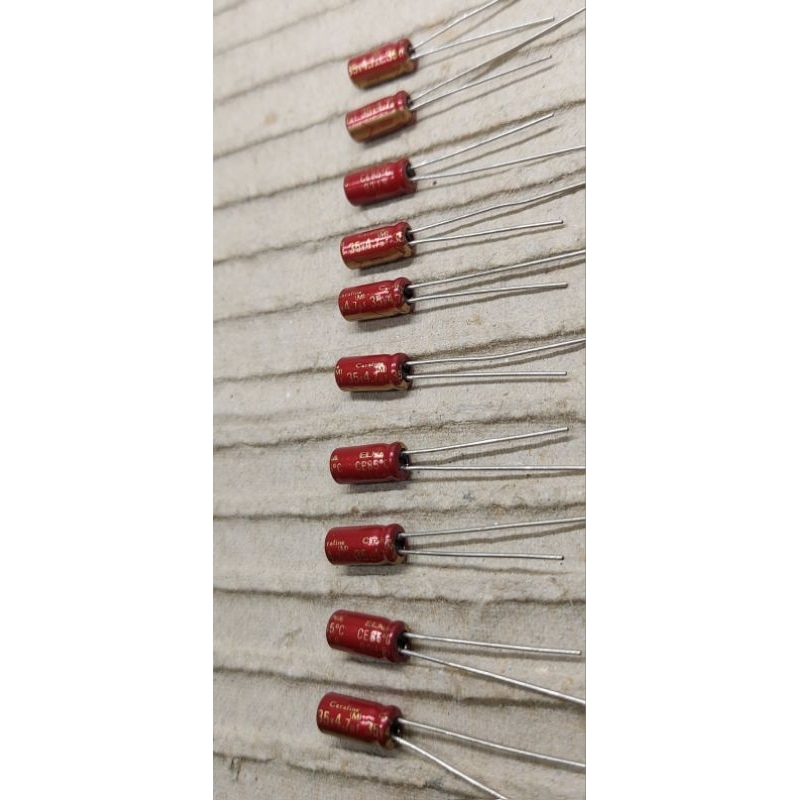 Tụ Elna Cerafine 4,7uf/35V Red (NOS)