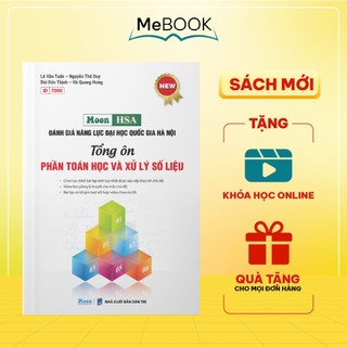  Sách ôn thi đánh giá năng lực Hà Nội 2025  HSA  - Tổng ôn phần toán học và xử lý số liệu | Me Book 