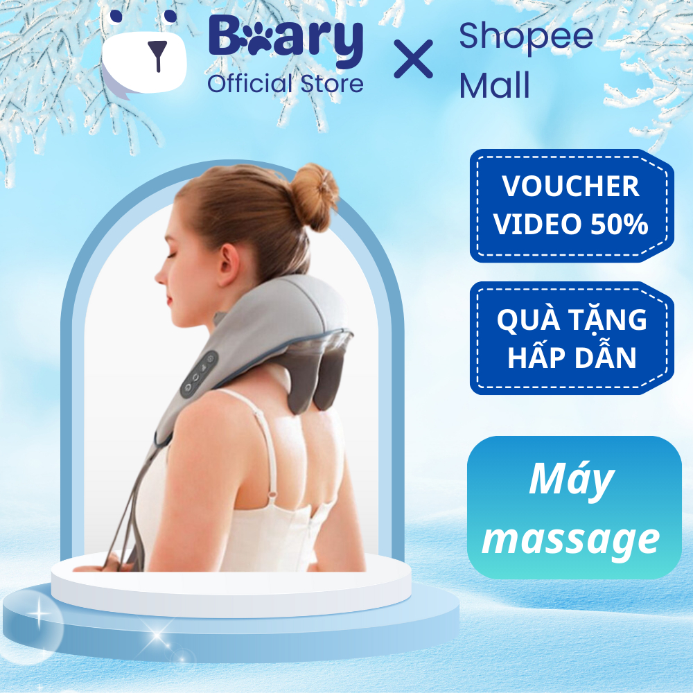 Máy Massage Cổ Vai Gáy 6D METIS Giảm Đau Mỏi Vai Gáy Máy Massage Thông Minh Cải Thiện Sức Khỏe Giúp Thư Giãn