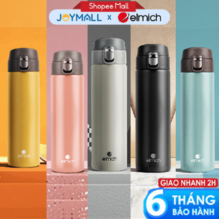 Bình giữ nhiệt inox 304 Elmich EL8295 500ml, Hàng chính hãng, nắp bật 1 chạm, có miệng rót - JoyMall