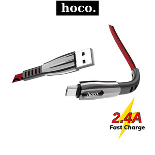 Dây sạc nhanh Micro Hoco 2.4A cáp bện nylon hỗ trợ truyền tải dữ liệu cho các dòng máy Android