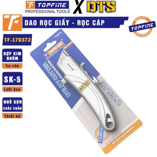 Dao rọc cáp khung nhôm cắt đa năng TOP FINE | Dao rọc giấy lưỡi SK-5 liền cán cắt dây điện chống va đập TF-170372