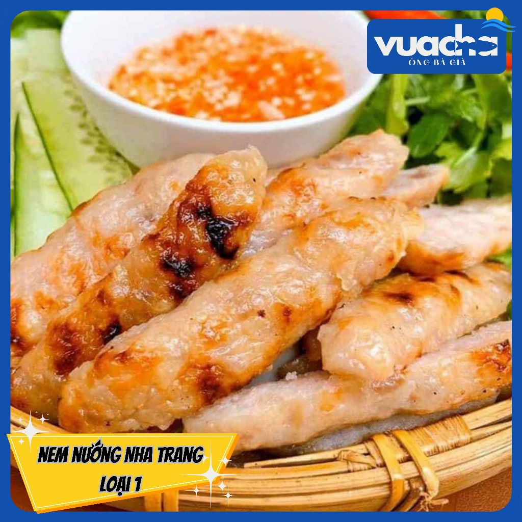 Nem Nướng Nha Trang- Gói 500g - Loại Ngon - Giao hoả tốc HCM 30p