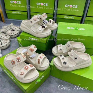 Dép Cross Sandal Nữ đế cao siêu êm - Tặnng kèm sẵn Charm 3D như ảnh