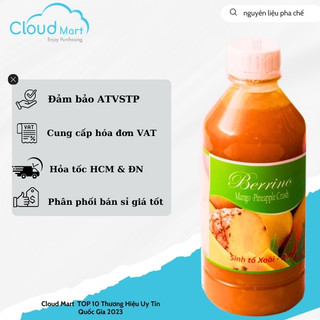 Sinh tố Berrino Dứa Xoài 1L- Mứt trái cây Cloudmart