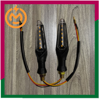 Xi nhan xe điện dùng cho cả 12V và 48V dạng LED 2 mặt trước sau, gắn xe CAP A, NIJIA, X - men, 133S...