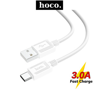 Cáp sạc nhanh Type C Hoco dây silicon siêu bền chống quá tải nhiệt công suất sạc 3A cho samsung xiaomi