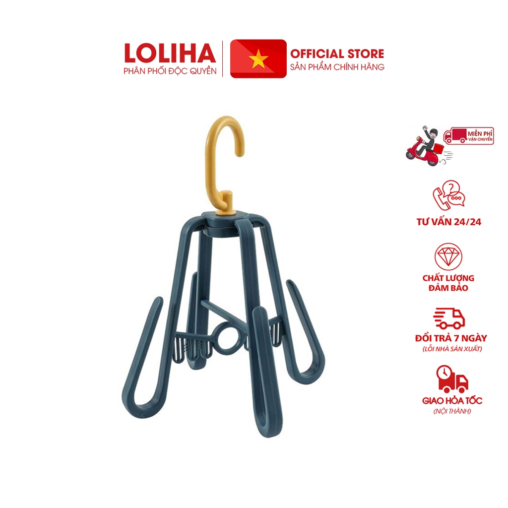 ⛔FREESHIP⛔ Combo 5 Móc phơi giày, dép 4 móc tiện ích