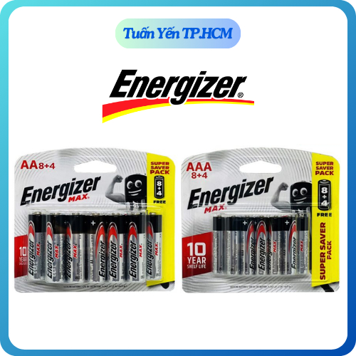 Pin tiểu AA, AAA Energizer Max E91 1.5V - Hàng chính hãng - Tuấn Yến