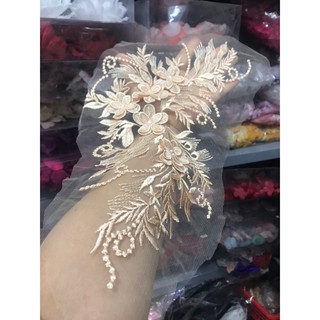 Ren hoa nổi 3D đắp áo dài, váy đầm ( kích thước 25cmx40cm)