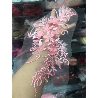 Ren hoa nổi 3D đắp áo dài, váy đầm ( kích thước 25cmx40cm)