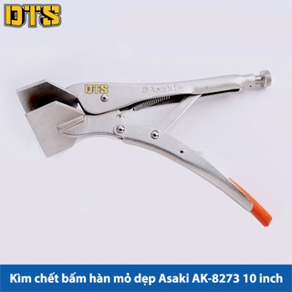 Kìm chết bấm hàn mỏ dẹp asaki ak-8273 10inch