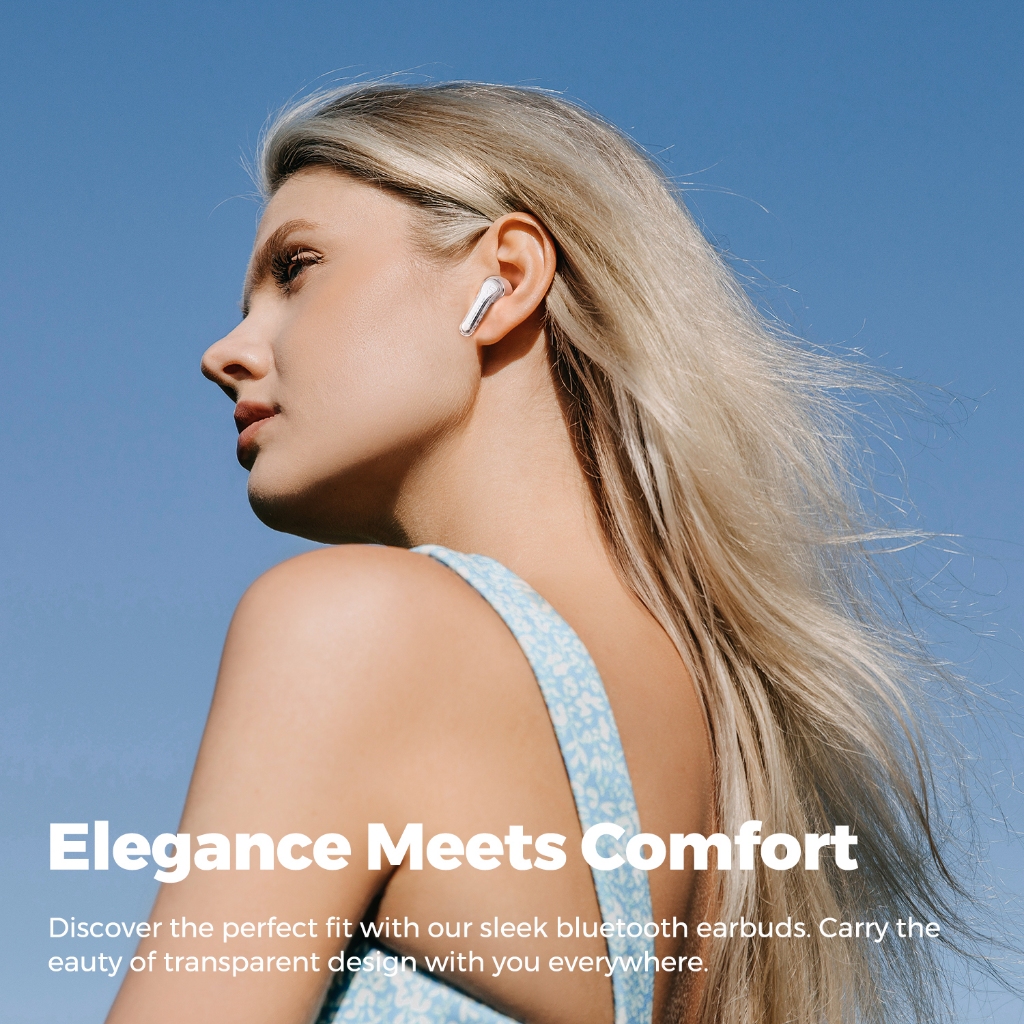 Tai nghe True Wireless SoundPEATS Clear / ClearPods | Mic Kép ENC | Bluetooth 5.3 | BigBuy360 - bigbuy360.vn