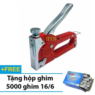 Súng bắn ghim - Kìm bắn đinh ghim TOP BARKER cầm tay mẫu mới có tăng lực, đa năng, tiện dụng - Tặng hộp 5000 ghim 16/6
