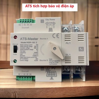 ATS Chuyển nguồn tự động 2P 100A Master - Tích hợp mạch bảo vệ điện áp mới