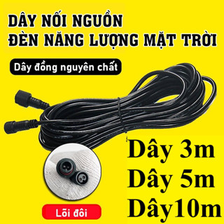  Dây điện nối dài đèn năng lượng mặt trời dây nối dài 2 chân dài 3m   5m  10m 