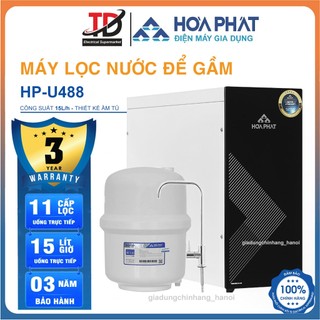 Máy Lọc Nước Để Gầm Hòa Phát HPU488, Thiết kế nhỏ gọn 11 Lõi Cao Cấp, BH Tại Nhà 3 Năm