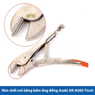 Kìm chết mỏ bằng bấm ống đồng asaki ak-8260 7inch - 175mm