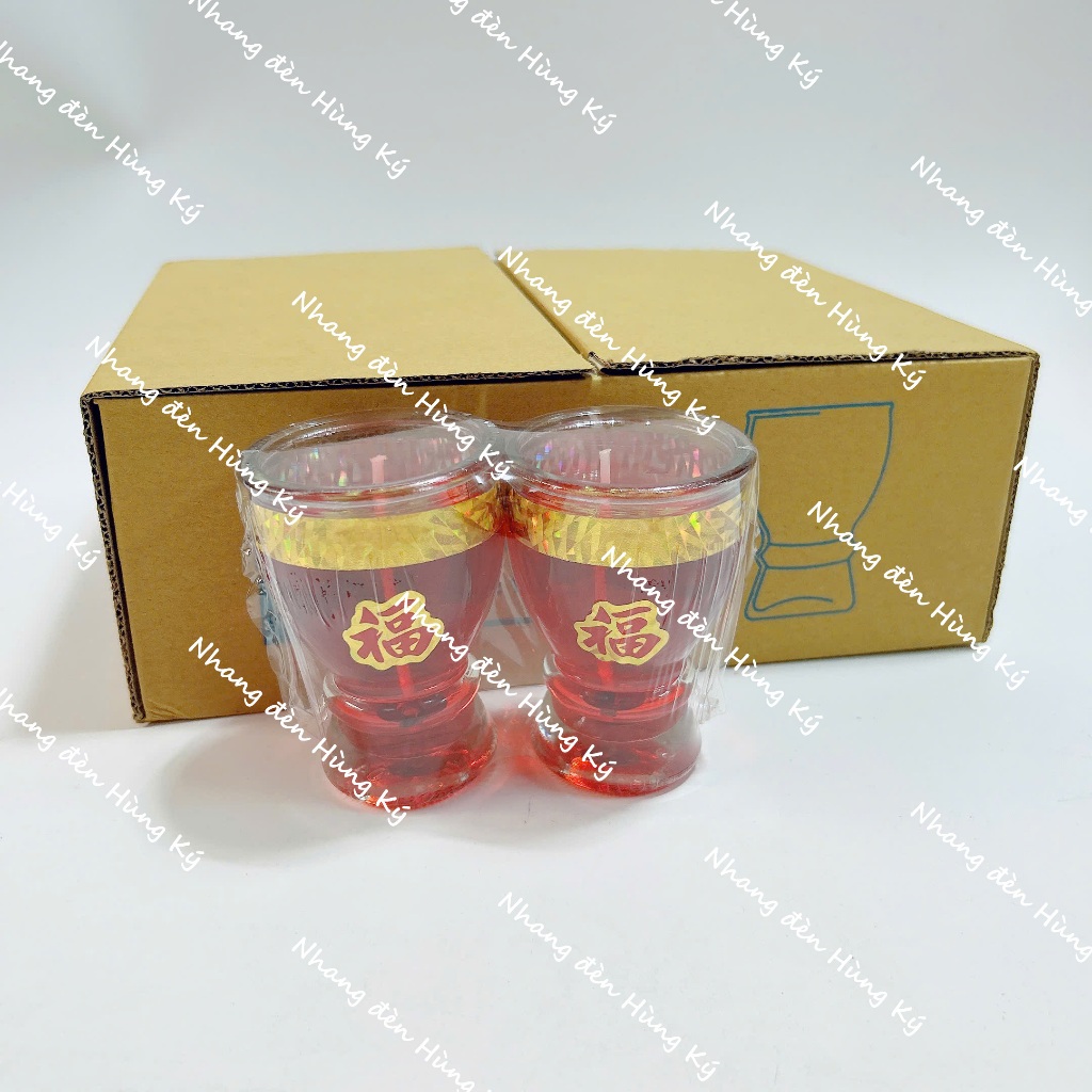 {6 cặp} Đèn ly A19 cao 8.5cm