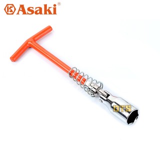 Tay mở bugi 21mm đầu bẻ Asaki AK-7607
