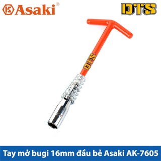 Tay mở bugi 16mm đầu bẻ asaki ak-7605