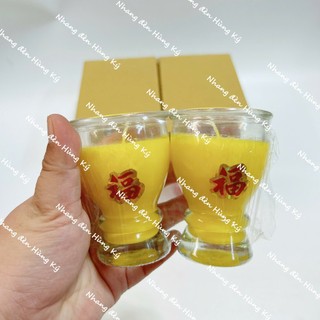 {1 cặp} Đèn ly sáp bơ A19 không khói