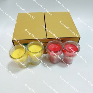 {1 cặp} Đèn ly sáp bơ A19 không khói