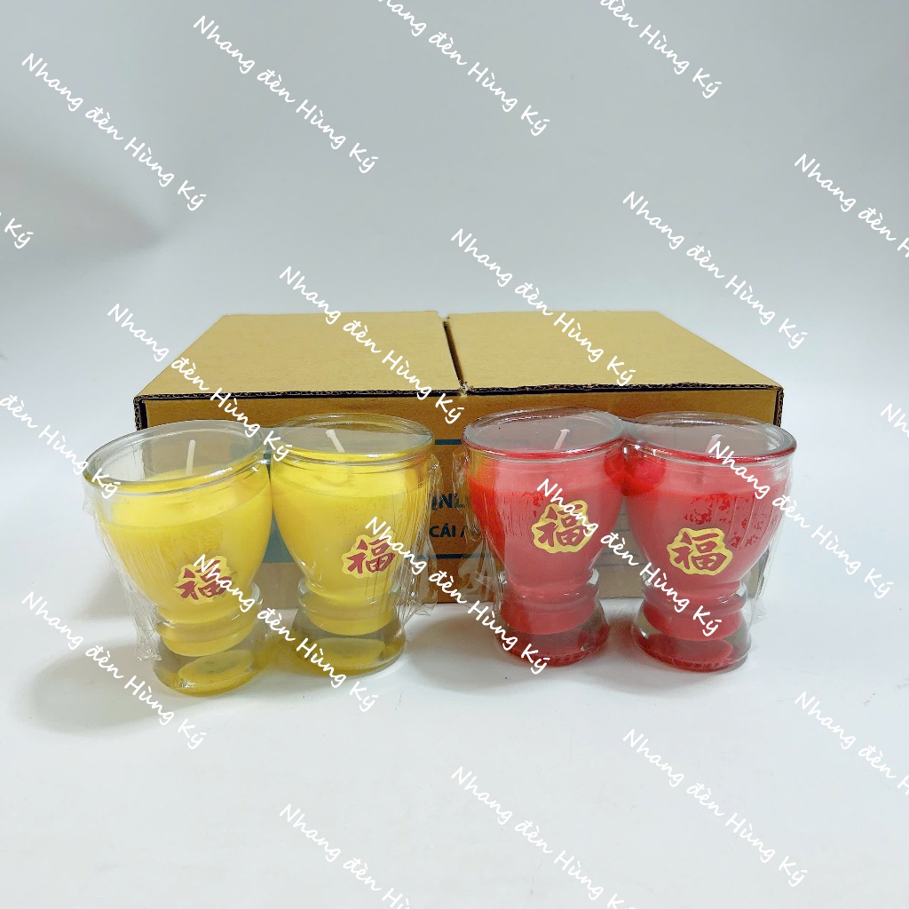 {1 cặp} Đèn ly sáp bơ A19 không khói