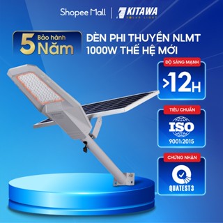 Đèn Đường Phi Thuyền Năng Lượng Mặt Trời 1000W KITAWA PT31000 Chiếu Sáng Suốt Đêm Chống Nước IP65