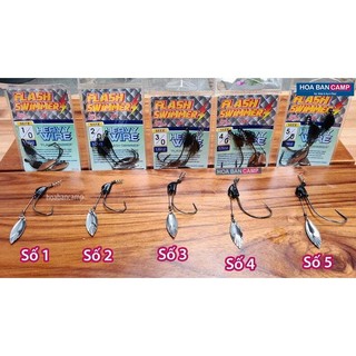 Lưỡi Câu Mồi Mềm Flash Swimmer Đủ Size Cho Các Loại Mồi Mềm