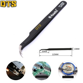 Nhíp gắp linh kiện tĩnh điện chống tĩnh điện mũi cong Asaki AK-9205