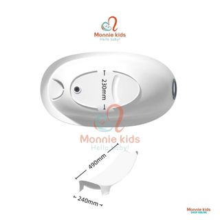 MONNIEKIDS - CHẬU TẮM PHI THUYỀN ELIP [MẪU IB]