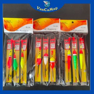 Phao câu cá nhiều loại, mẫu mã màu sắc đa dạng, có loại kèm cước và chì đi theo - vuacamap