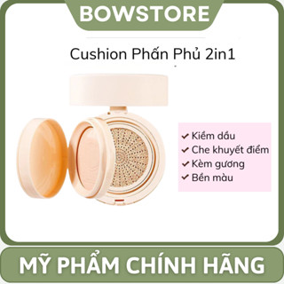 XIXI Cushion Phấn Phủ 2in1 XIXI 2 Tầng Dưỡng Ẩm Kiềm Dầu Kèm Gương Có Mút Tán Trang Điểm Tiện Lợi