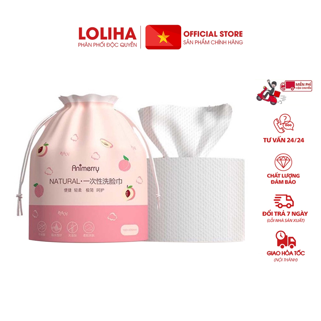 ⛔FREESHIP⛔ Combo 5 Cuộn khăn khô lau mặt có hạt