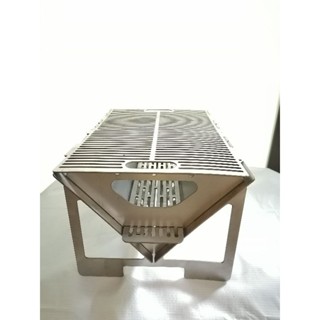  Size M -  Bếp nướng than dã ngoại xếp gọn lò nướng BBQ tháo dời  gồm: 7 chi tiết chất liệu inox dày 2 cắt lazer CNC  