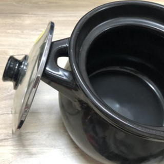 Nồi đất hầm thịt, gà thuốc bắc 5 lít (Đen)