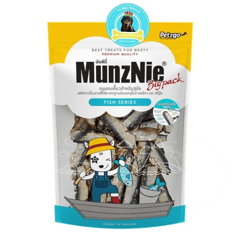MUNZNIE CÁ SARDINE SẤY CHO CHÓ 160GR