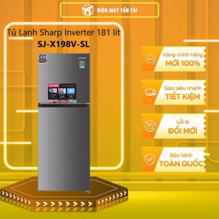 SJ-X198V-SL  - Tủ Lạnh Sharp Inverter SJ-X198V-SL(181L) - GIAO TOÀN QUỐC