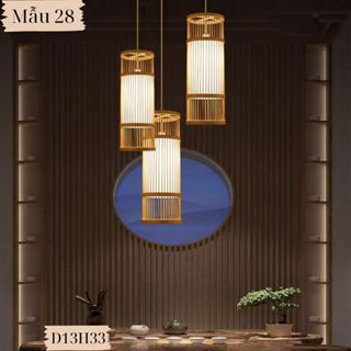  Đèn lồng mây tre chao đèn mây tre thả trần trang trí decor nhà cửa quán cà phê homestay resort khách sạn 