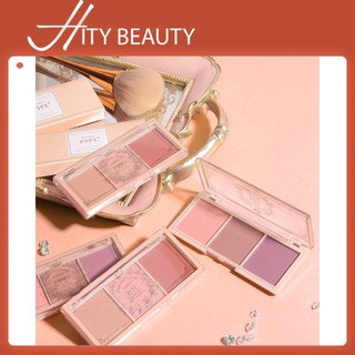  Má hồng PIPL 3 ô tone cam hồng đào siêu xinh bám phấn - Hity Beauty 