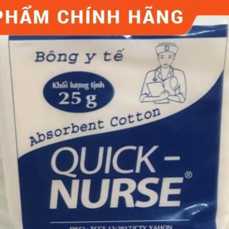 10 gói Bông gòn y tế Quick-Nurse 25g