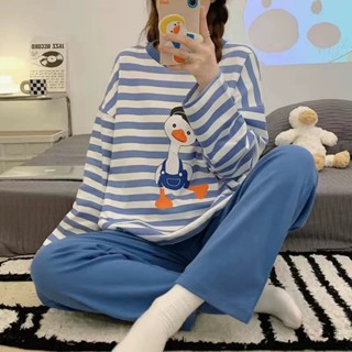  Bộ đồ ngủ nữ pijama bộ mặc nhà quần áo thu đông dài tay cotton ấm áp kèm ảnh thật QA3 